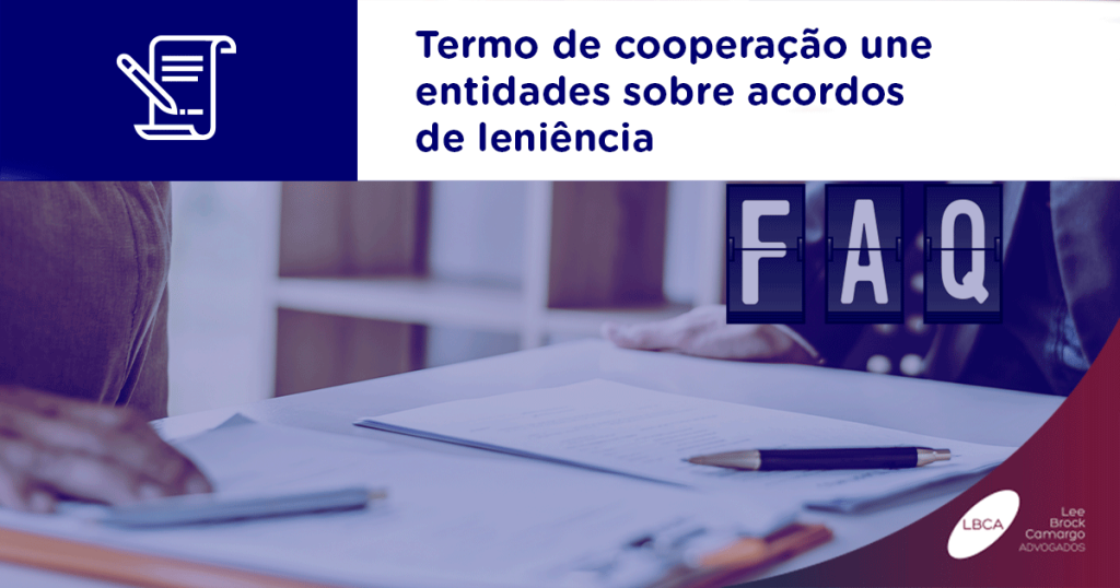 Termo de cooperação une entidades sobre acordos de leniência