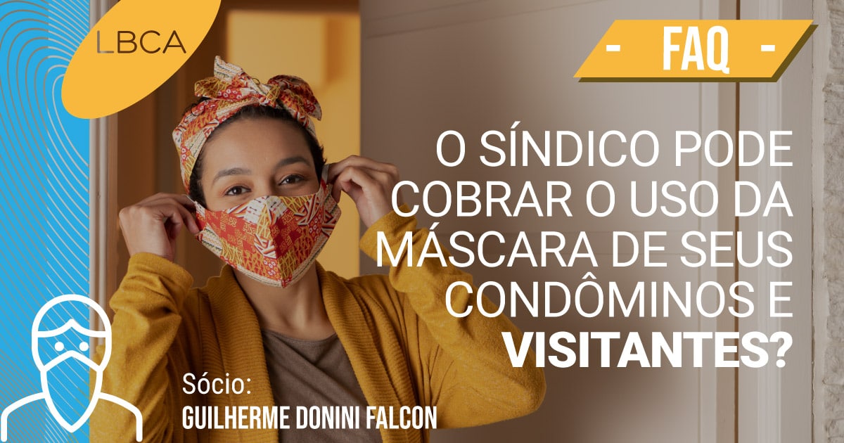 Uso da máscara pode ser cobrado por síndicos?