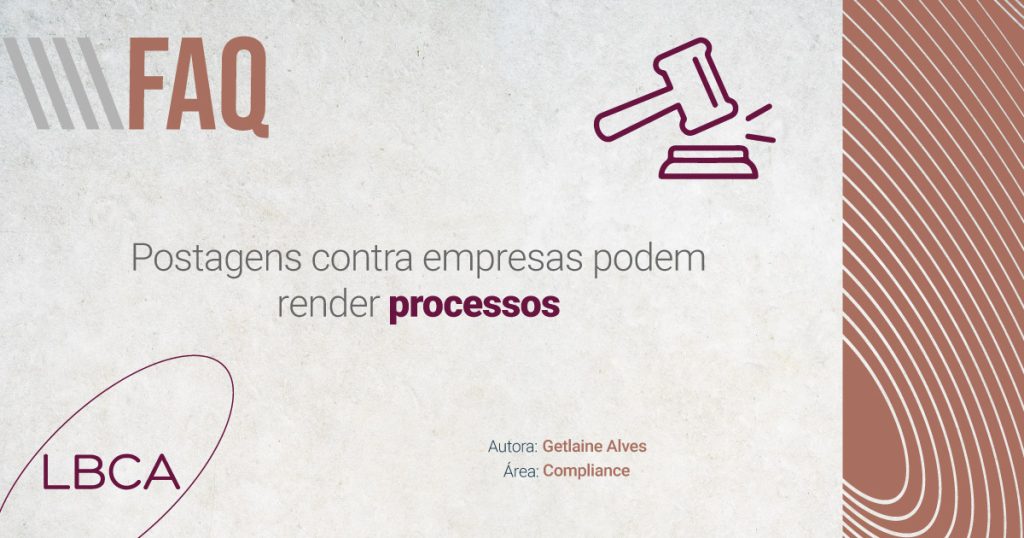 Postagens contra empresas podem render processos