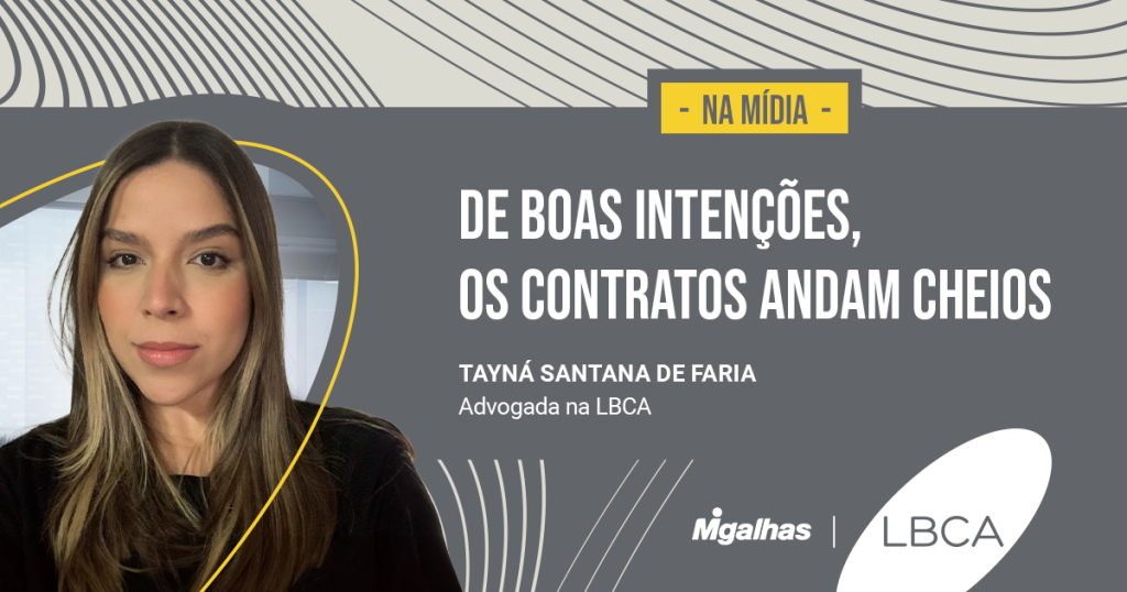 De boas intenções, os contratos andam cheios